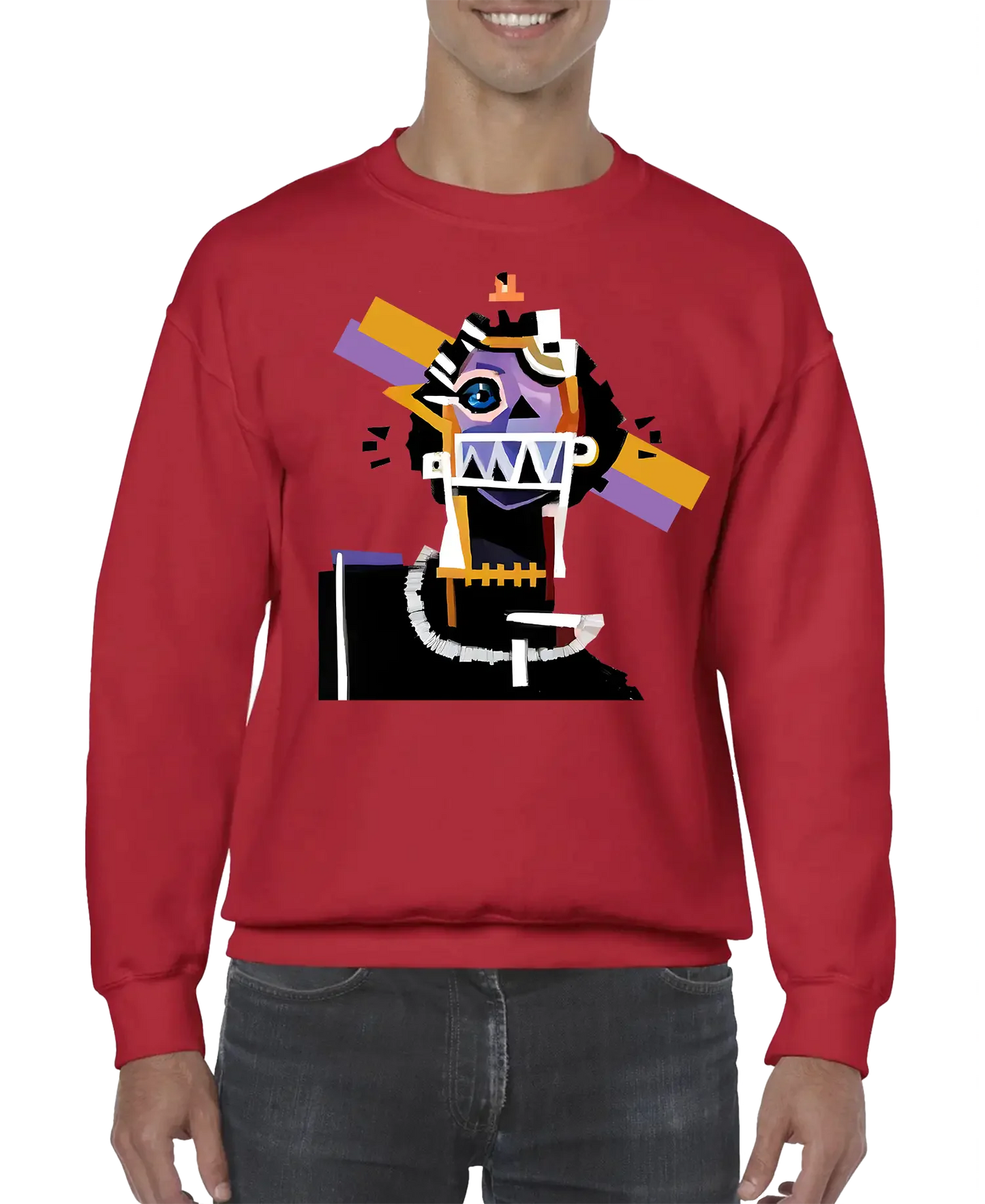 Neocubism Artwork Men’s Sweatshirt