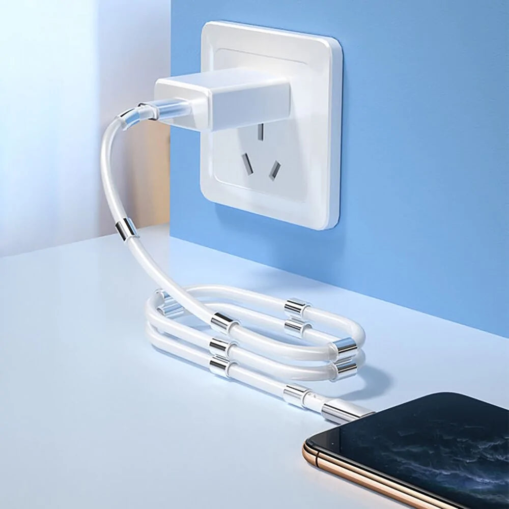 Magnetic USB Cable Charger for Mobile Phones: Fast Charge, Micro USB & Type C