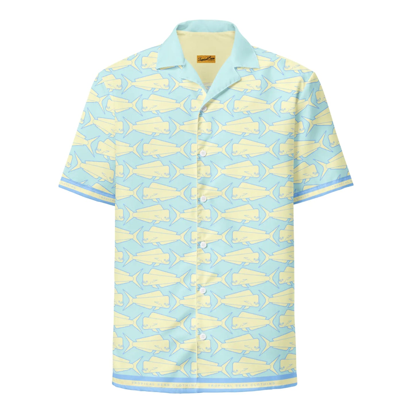 Mahi Mahi Madness Performance button down shirt