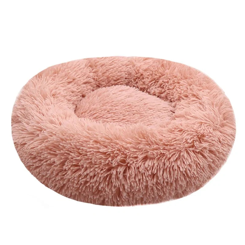 Cozy Round Pet Lounger Bed for Large Dogs and Cats