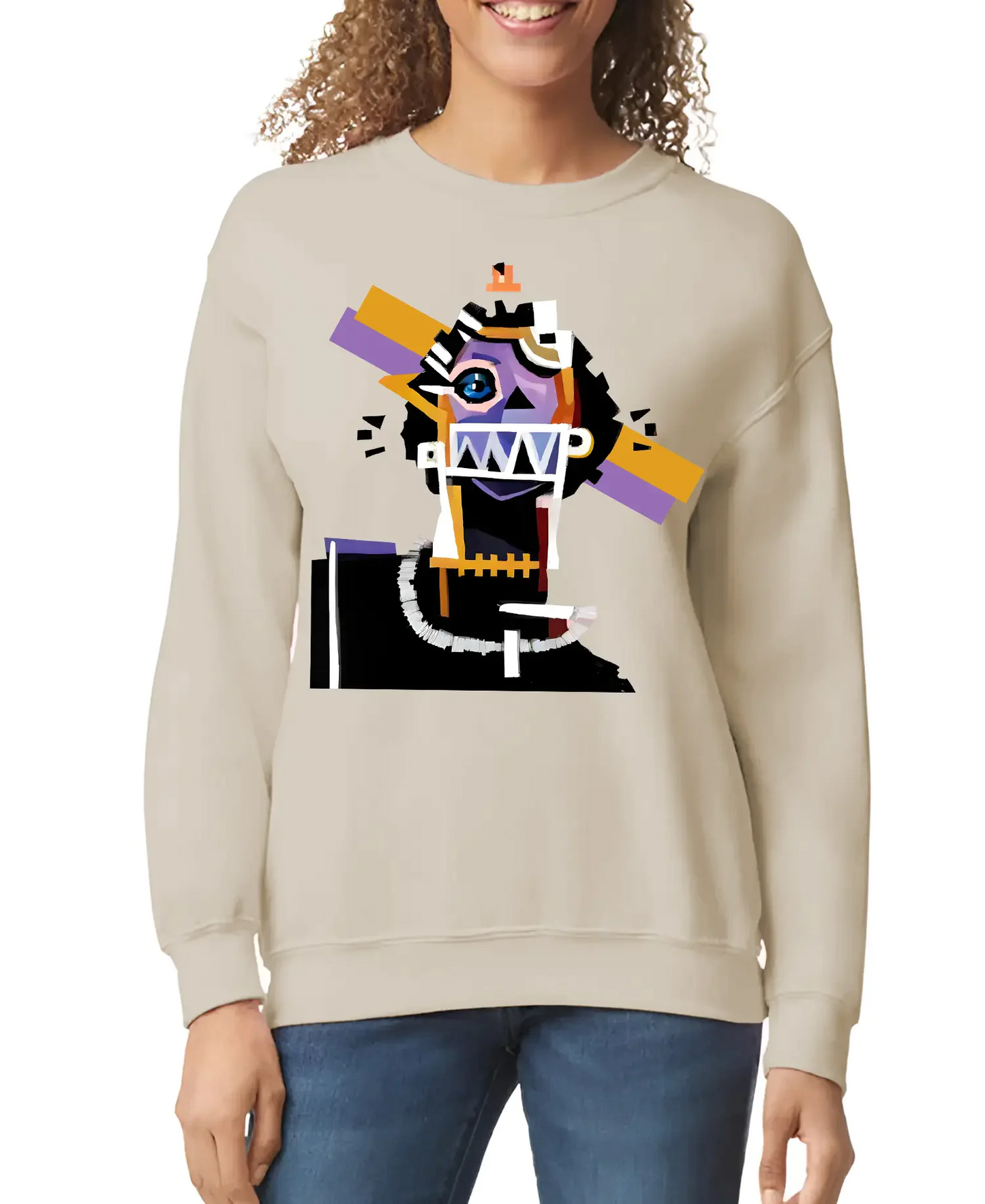 Neocubism Artwork Women’s Sweatshirt