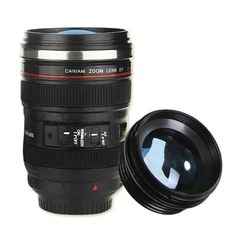 Camera Lens Thermos Mug Coffee