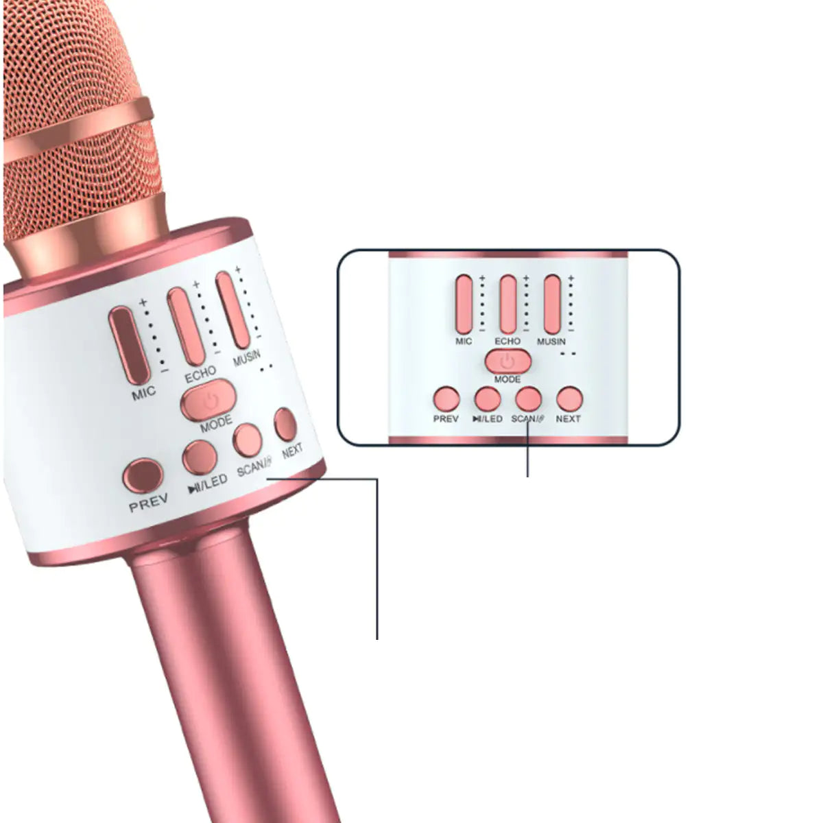 Karaoke Party Microphone With Bluetooth