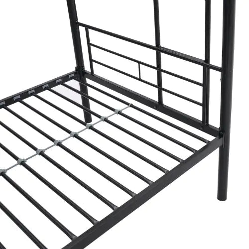 METAL BUNK BED BLACK