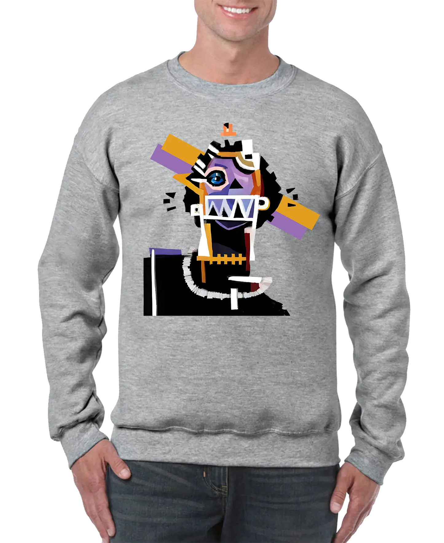 Neocubism Artwork Men’s Sweatshirt