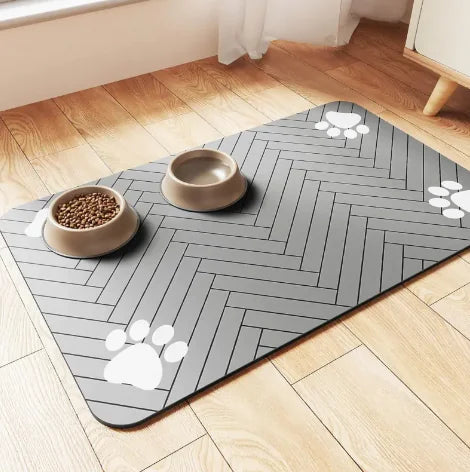 Splash-Proof Feeding Mat for Cats & Dogs | Quick-Drying & Water-Absorbing Floor Protector