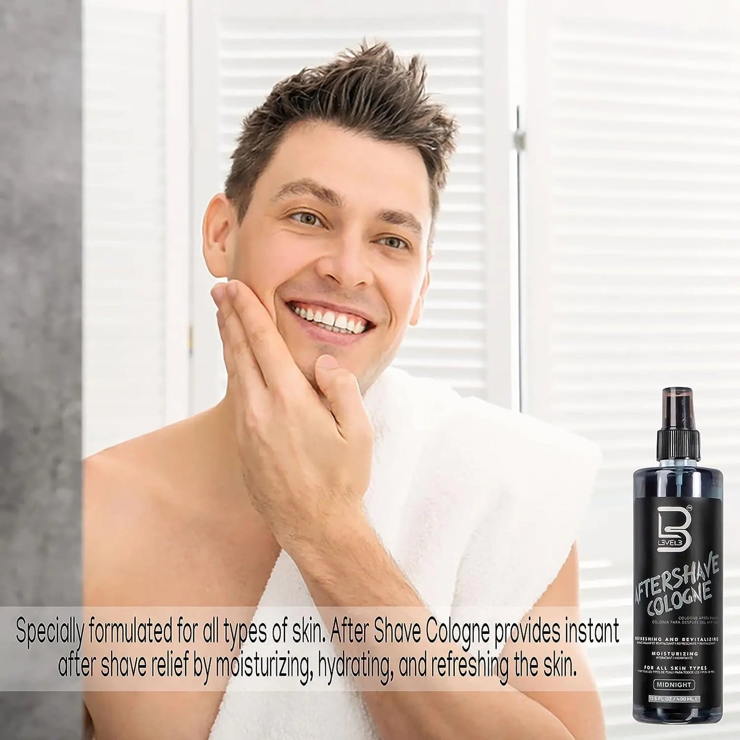 L3 Level 3 After Shave Spray Cologne - Softens Skin - Refreshes and Relieves Face and Skin - Moisturizing Formula Level Three After Shaving Royale 13.5 Fl Oz (Pack of 1)