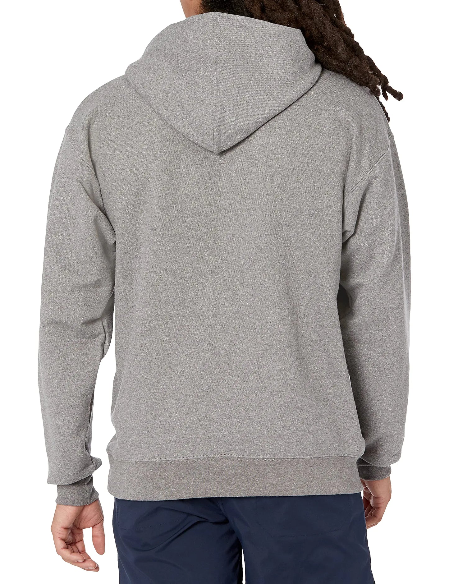 Hanes mens Ultimate Sweatshirt, Heavyweight Fleece Hoodie, Cotton Sweatshirt for Men Medium Oxford Gray