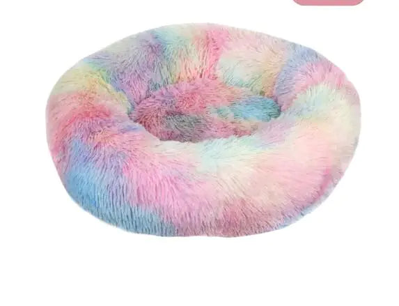 Calming Anti-Anxiety Donut Bed for Dogs and Cats