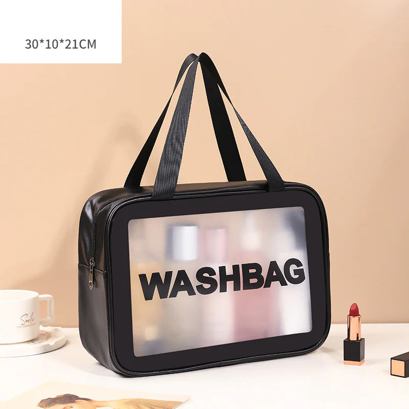 Transparent Makeup and Wash Bag Set