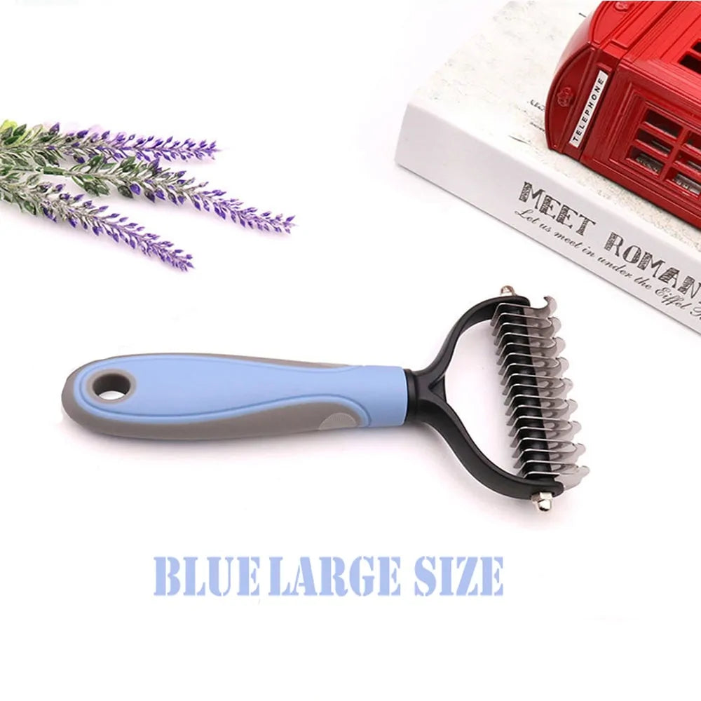 Precise Hair Removal Comb: Dematting and Deshedding Grooming Tool for Dogs and Cats