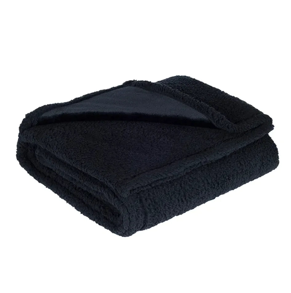 Double-Sided Waterproof Pet Blanket – Soft Flannel & Sherpa for Cats and Dogs