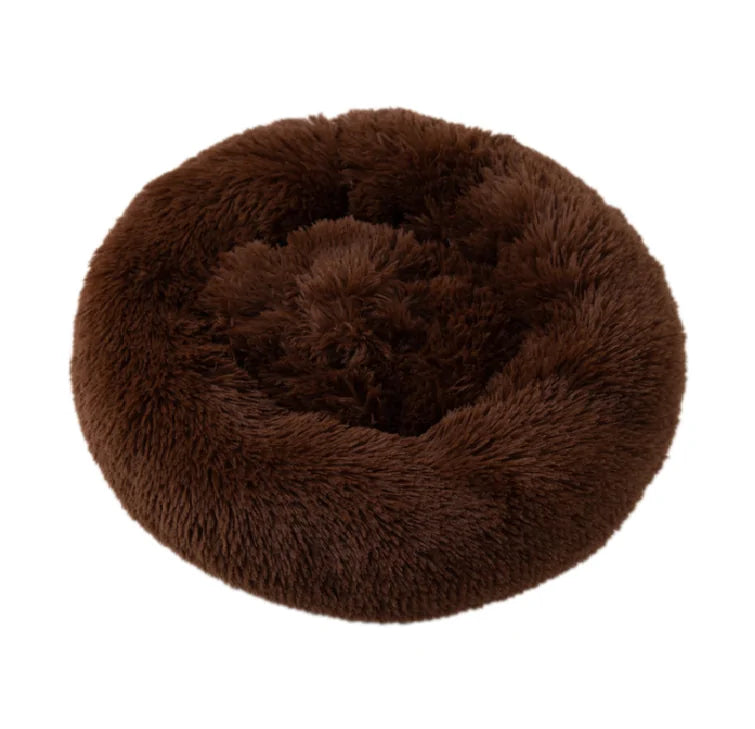 Cozy Round Pet Lounger Bed for Large Dogs and Cats