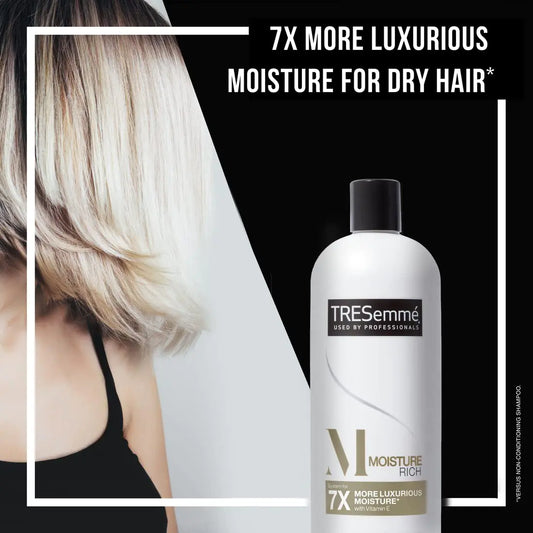 TRESemmé Conditioner Moisture Rich 3 Count for Dry Hair Professional Quality Salon-Healthy Look and Shine Moisture Rich Formulated with Vitamin E and Biotin 28 oz 28 Fl Oz (Pack of 3)