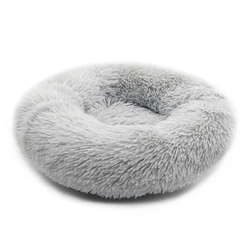 Cozy Round Pet Lounger Bed for Large Dogs and Cats