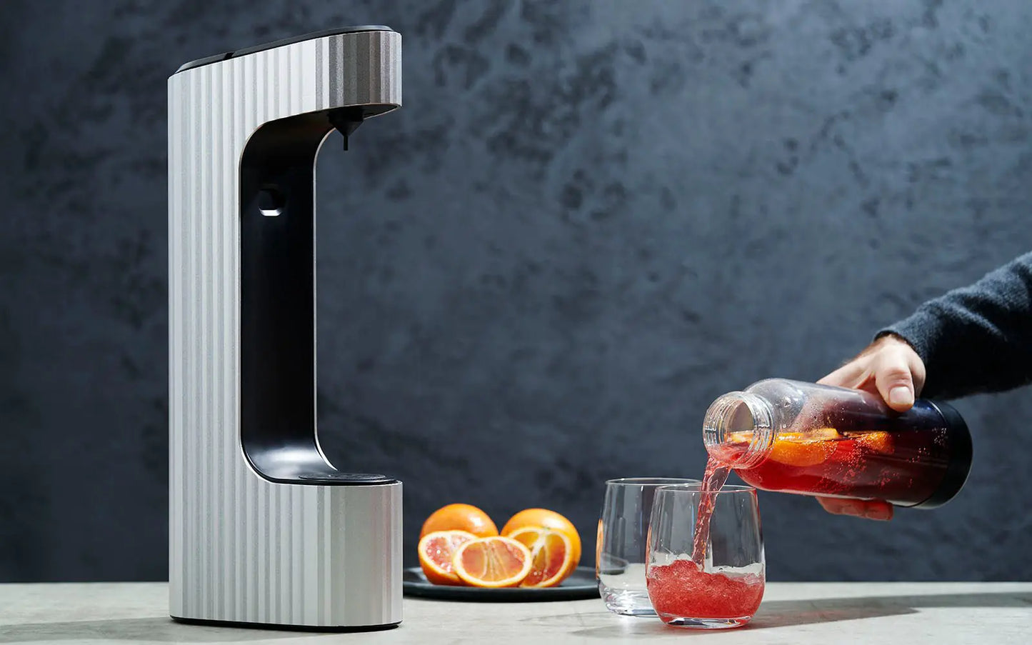 qarbo LUXE Sparkling Water and Beverage Maker with 2 Extra Bottles