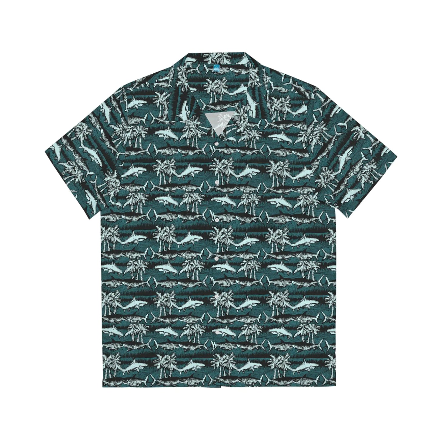 Men's Vintage Chalk Shark Hawaiian Shirt