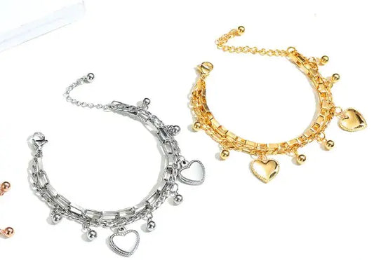 Love Heart Bead Bracelet