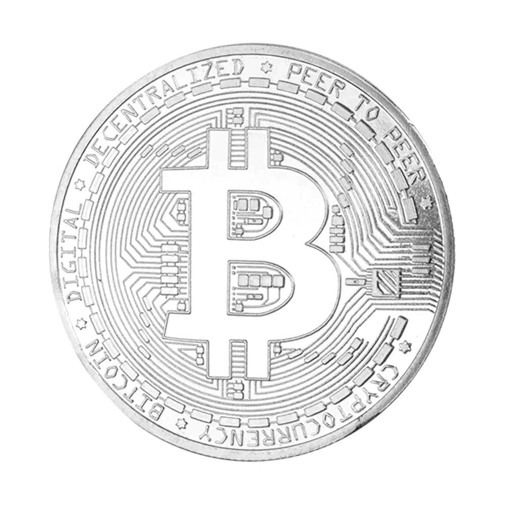 1 Pc Gold Plated Bitcoin Coin Collectible