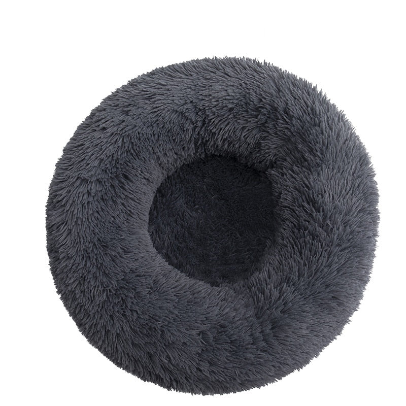 Cozy Round Pet Lounger Bed for Large Dogs and Cats