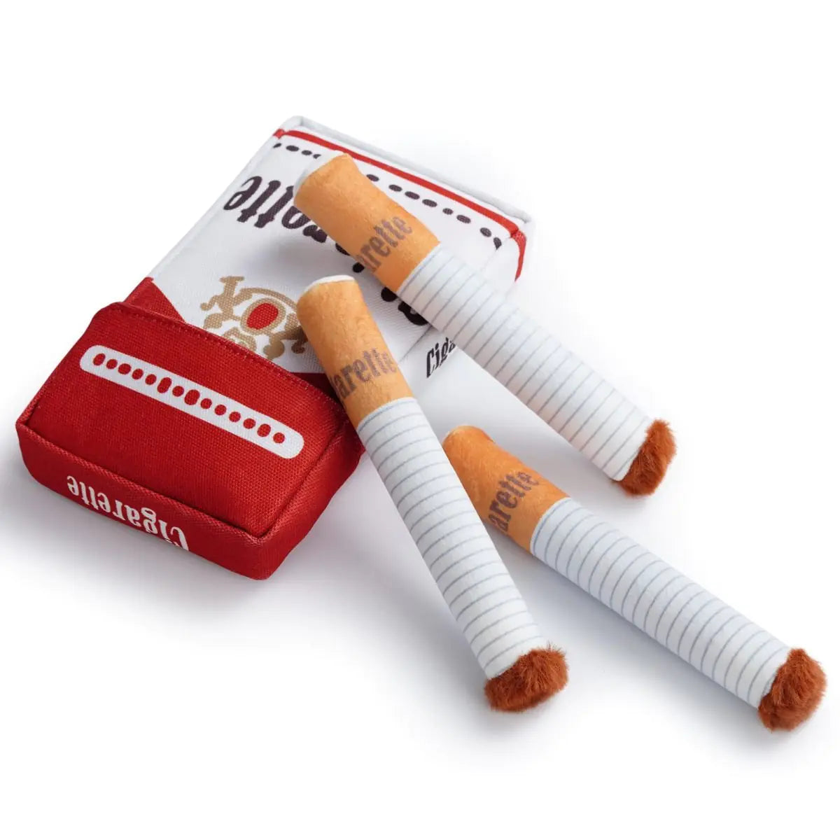 Funny Cigarette Dog Toy – Squeaky Plush for Dogs & Cats