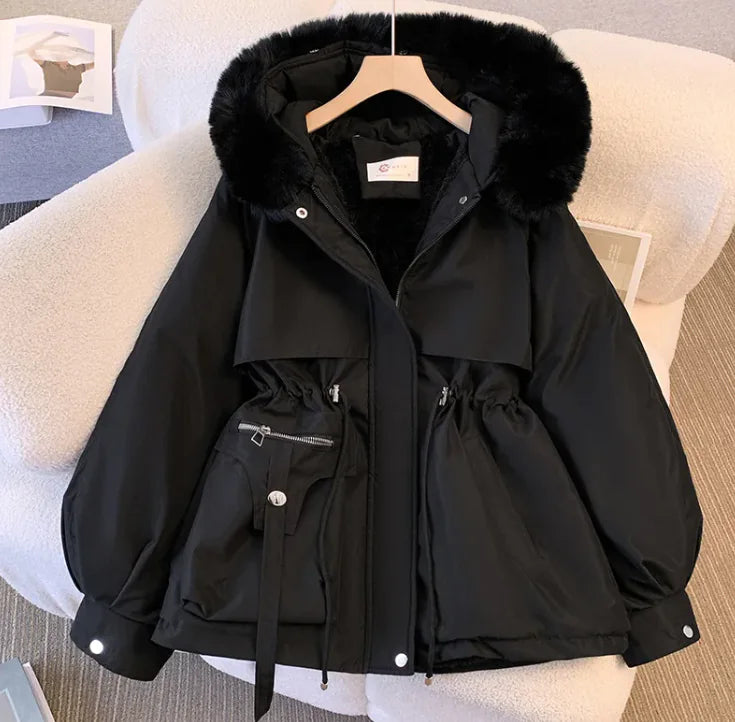 Cozy Korean-Style Plus Size Winter Coat