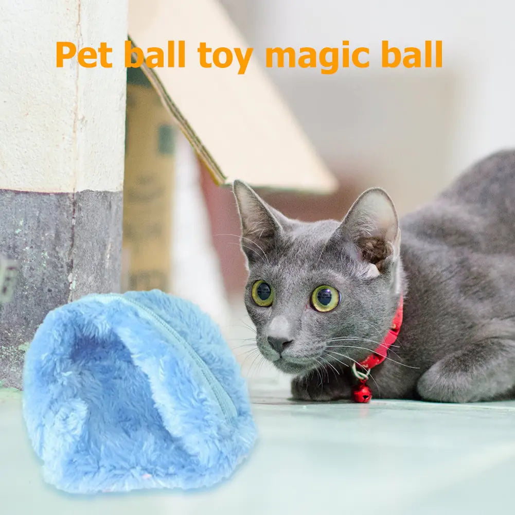 Automatic Magic Roller Ball - Interactive Plush Electric Toy for Dogs and Cats