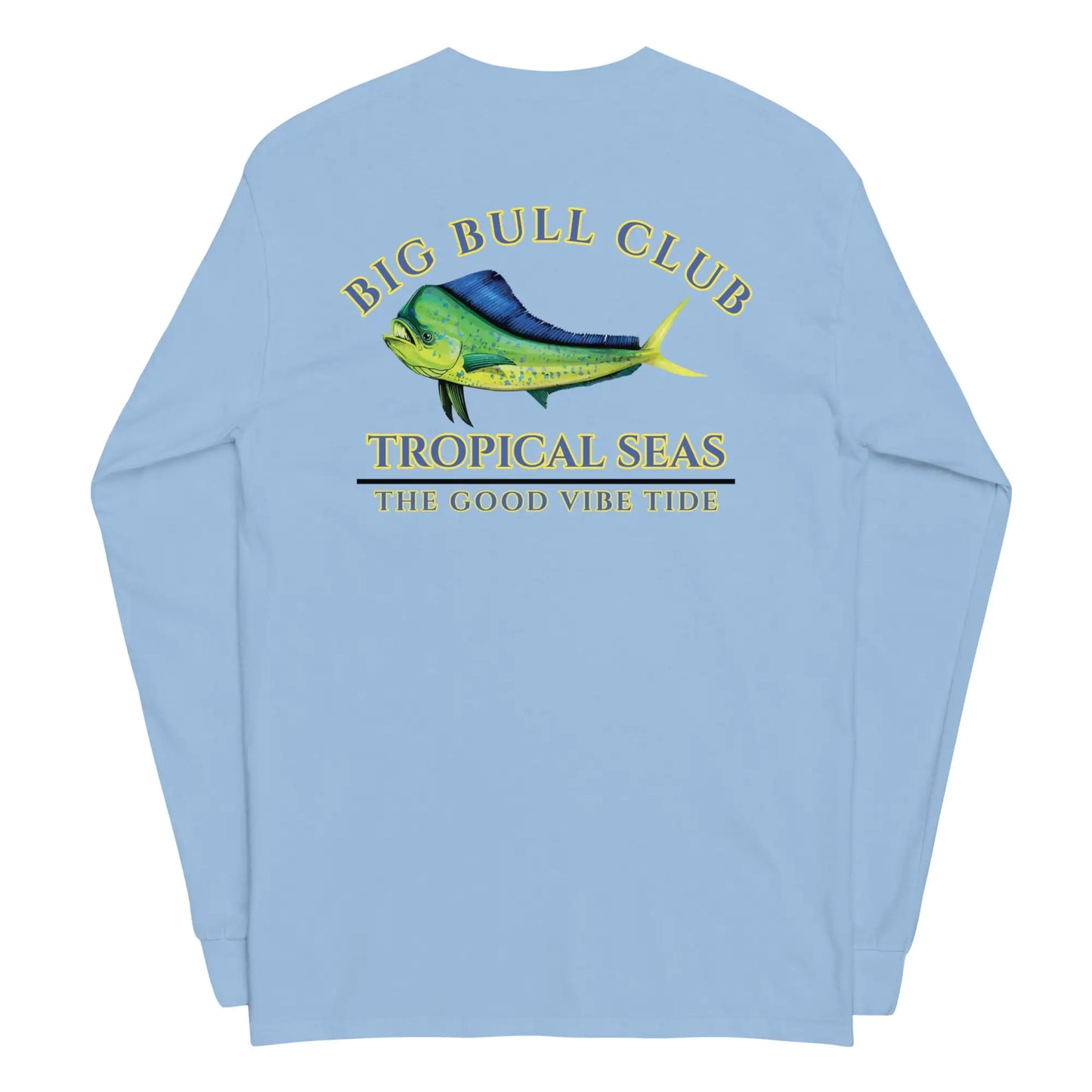 Men's Tropical Mahi Mahi "Big Bull Club" Long Sleeve Shirt