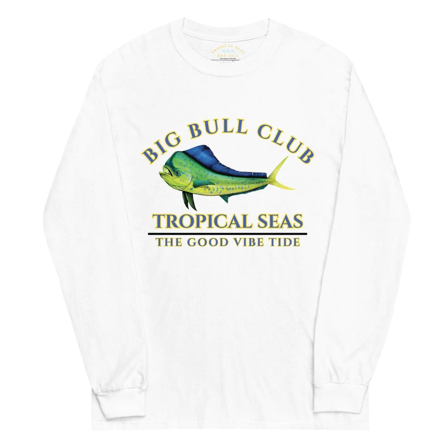 Men's Tropical Mahi Mahi "Big Bull Club" Long Sleeve Shirt