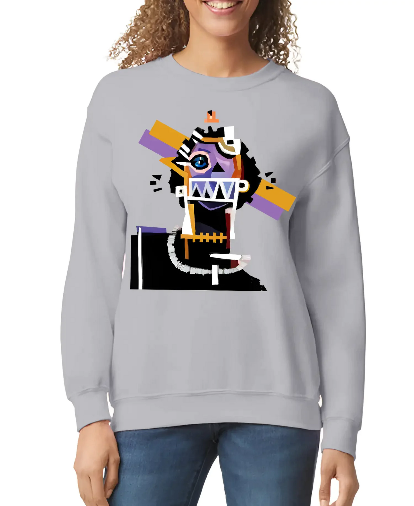 Neocubism Artwork Women’s Sweatshirt