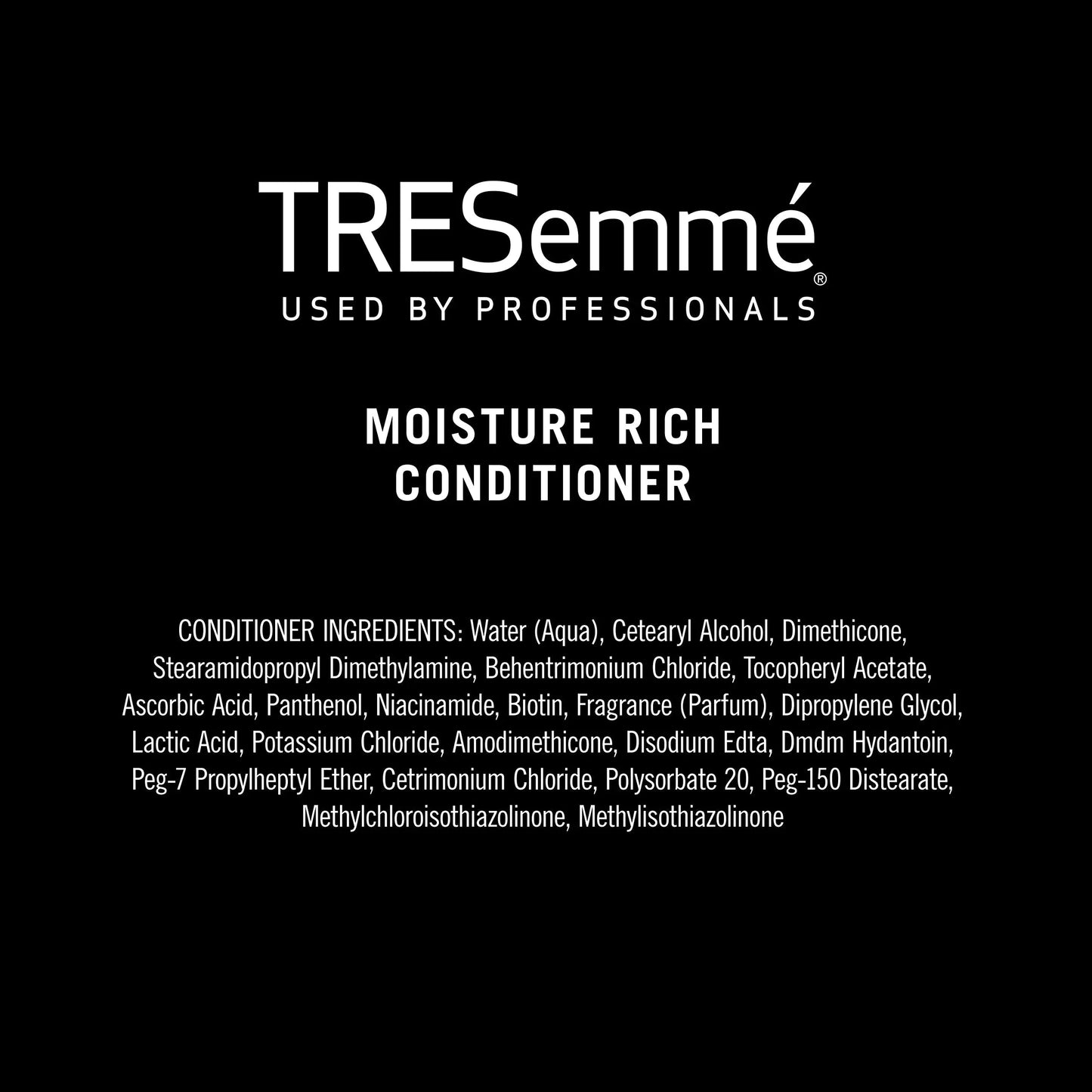 TRESemmé Conditioner Moisture Rich 3 Count for Dry Hair Professional Quality Salon-Healthy Look and Shine Moisture Rich Formulated with Vitamin E and Biotin 28 oz 28 Fl Oz (Pack of 3)