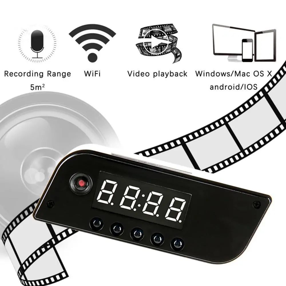 WiFi Hidden Camera Alarm Clock