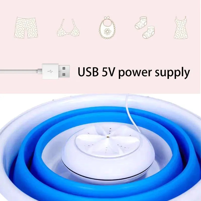 USB Charging Foldable Mini Washing Machine