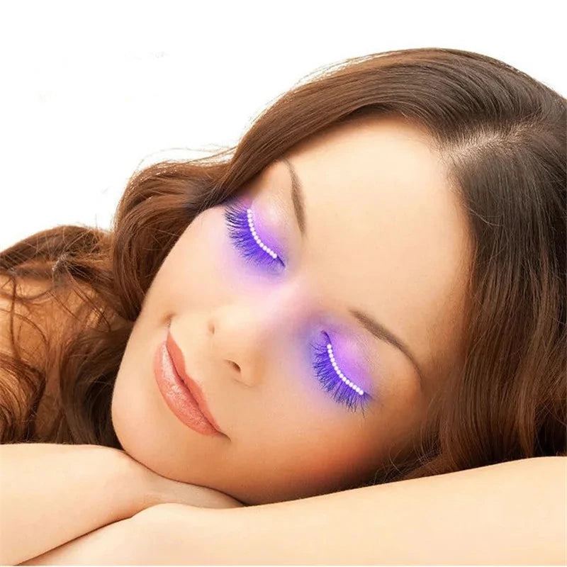 LED Light False Eyelashes