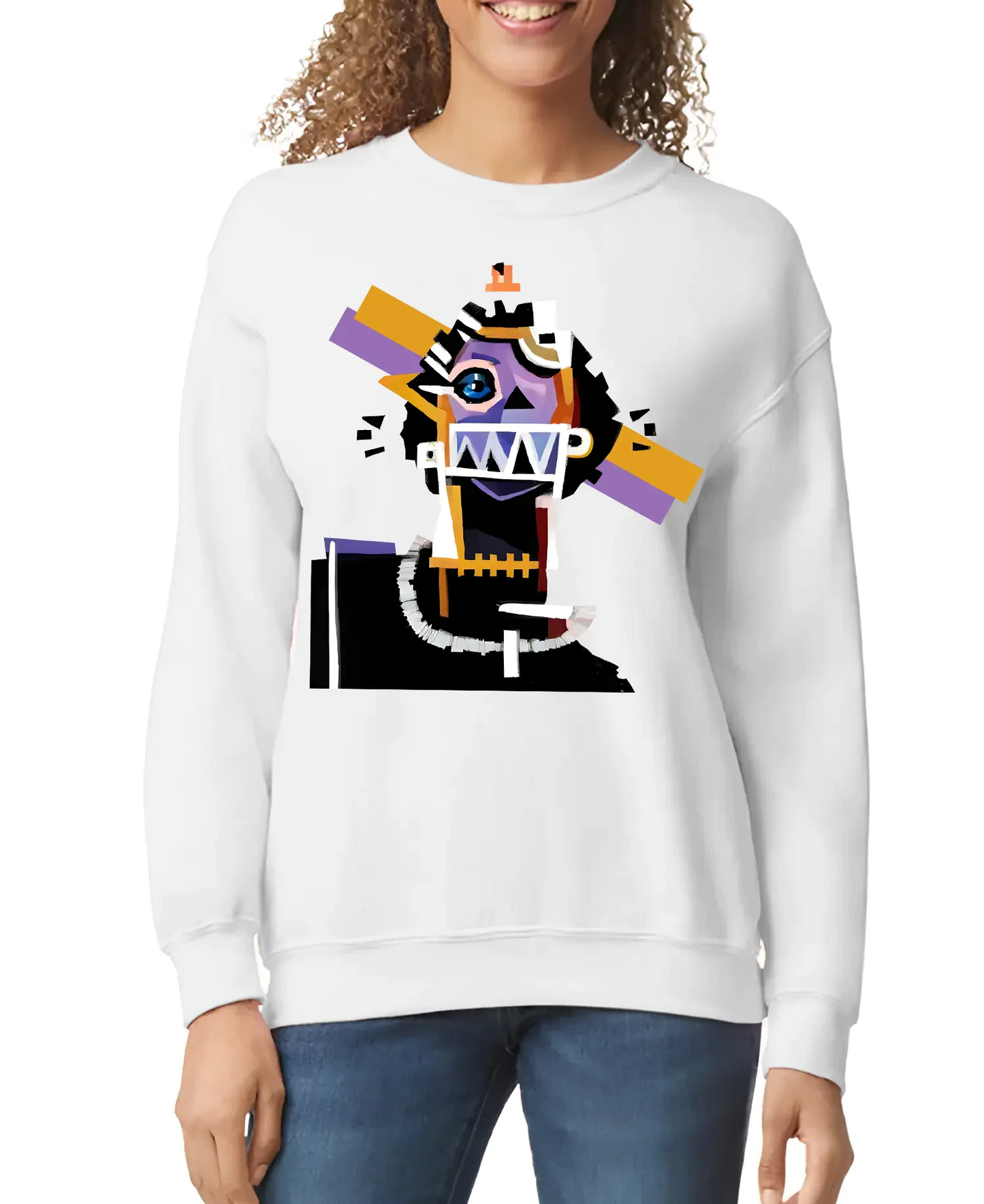 Neocubism Artwork Women’s Sweatshirt