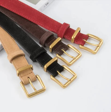 Women's Suede Leather Belt