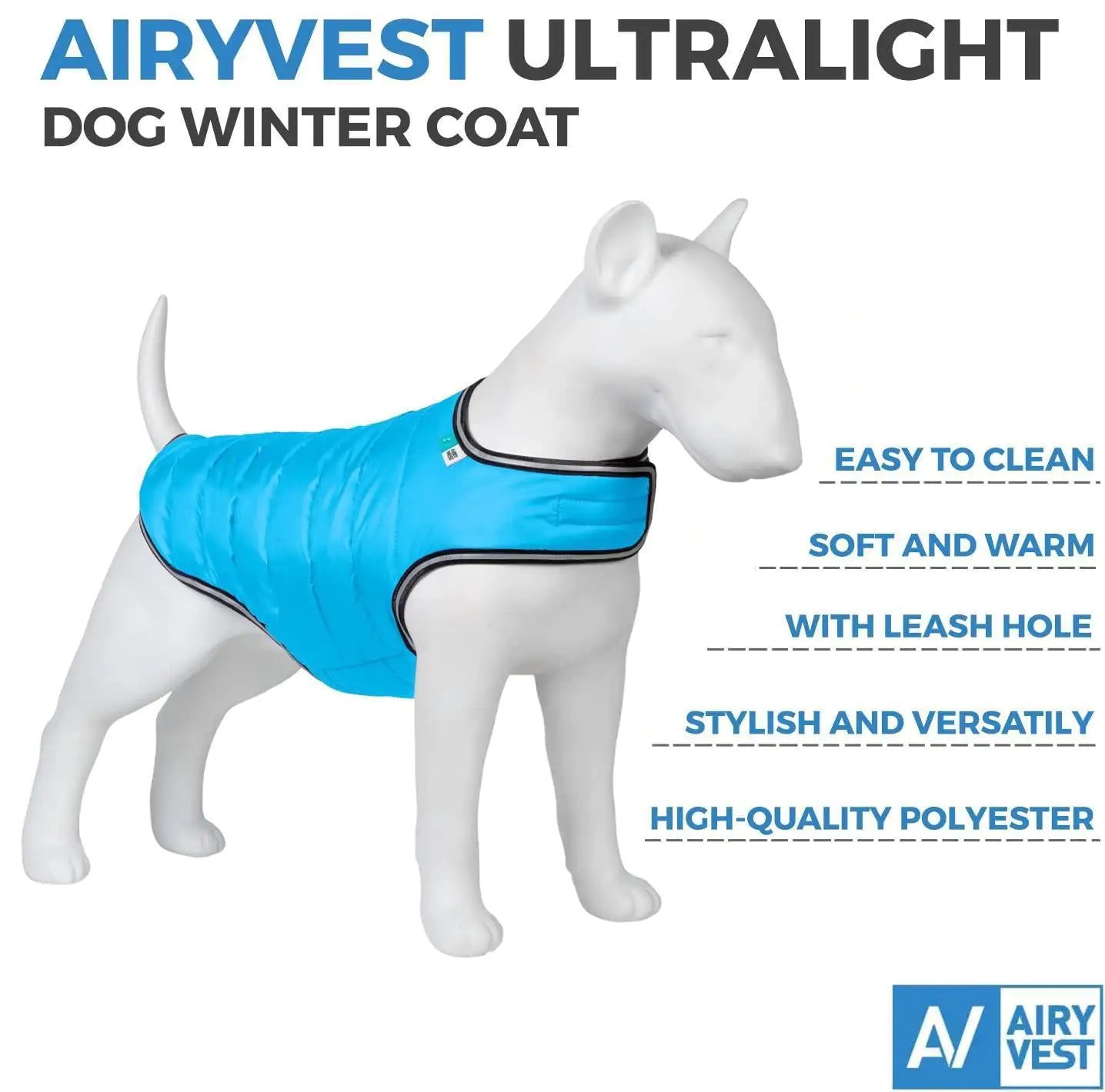 Dog Winter Coat for XSmall Dogs Blue Waterproof Dog Warm Jacket XS Size