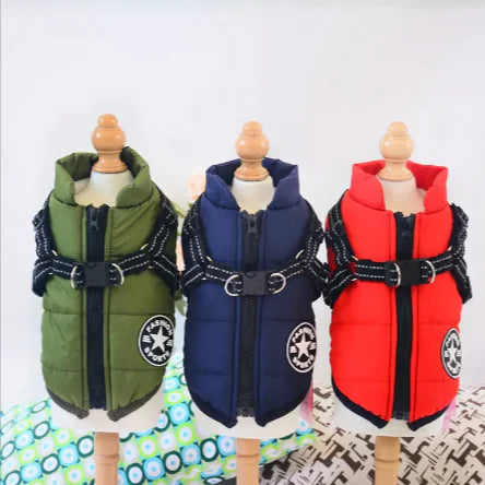 Winter Warm Hooded Coat for Small Dogs and Cats