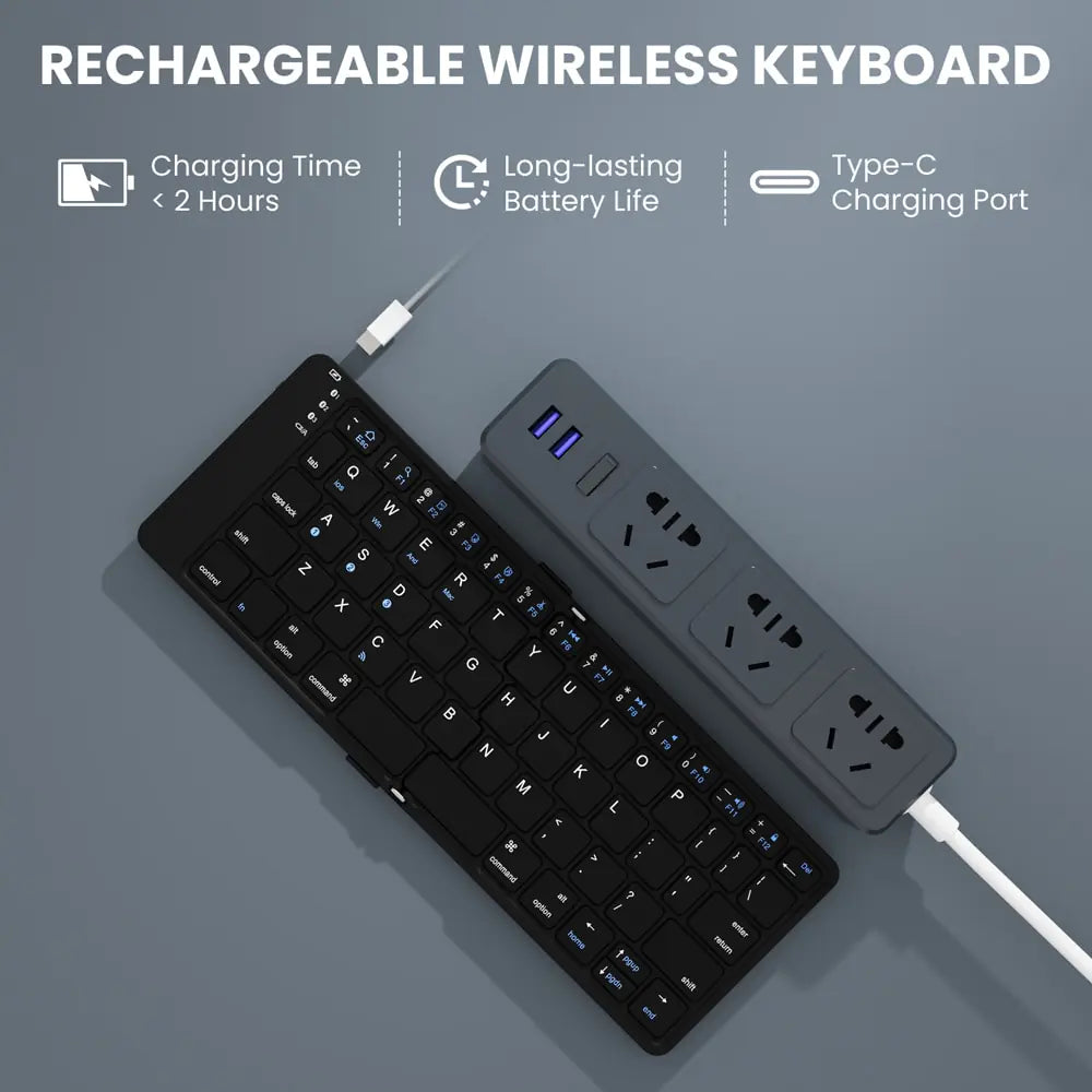 Foldable Bluetooth Mini Keyboard