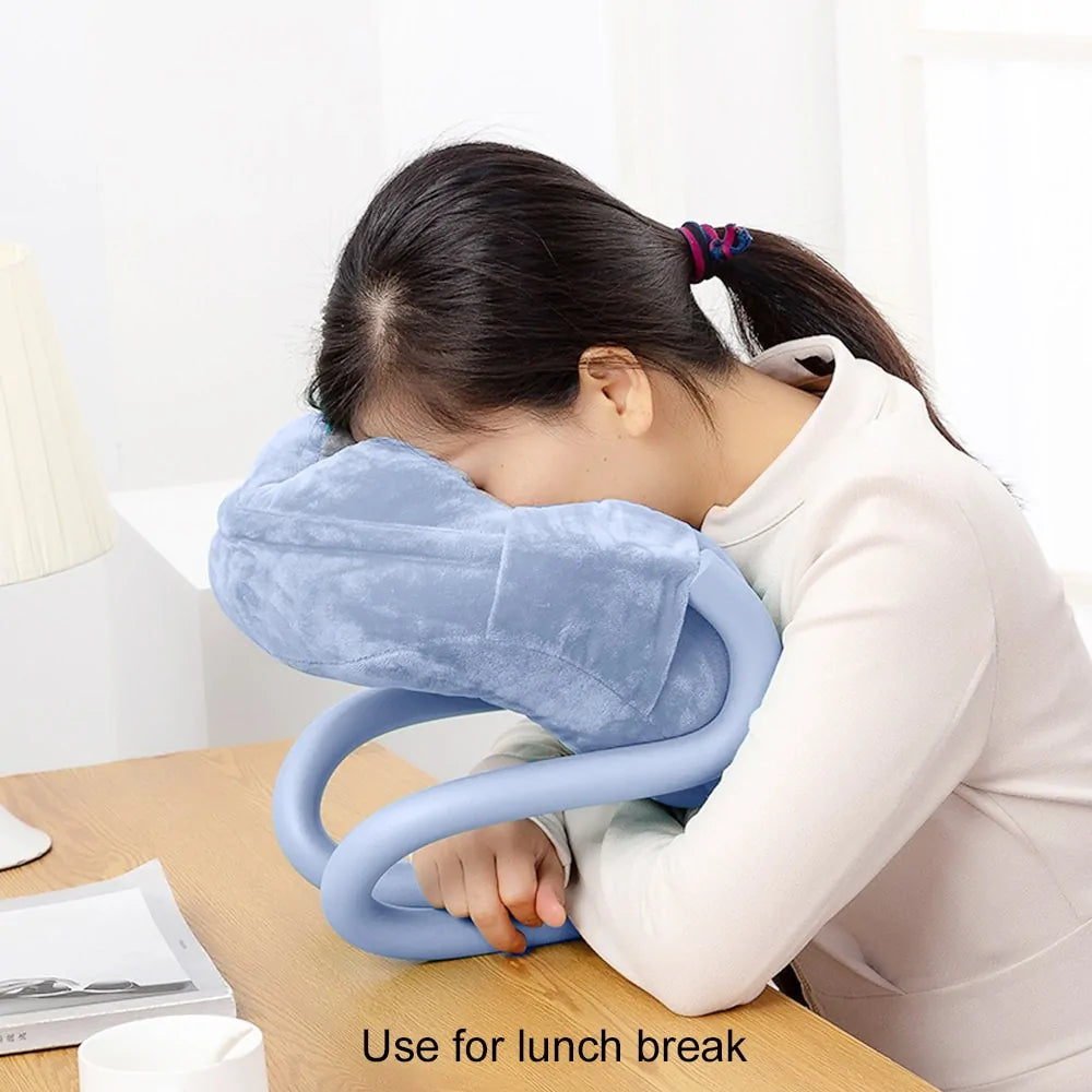 U-Shaped Neck Pillow With Gooseneck Phone Holder