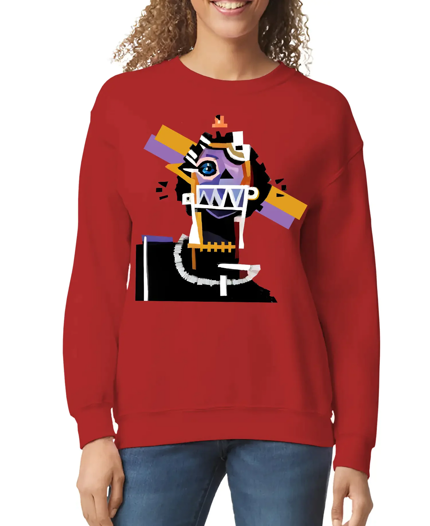 Neocubism Artwork Women’s Sweatshirt