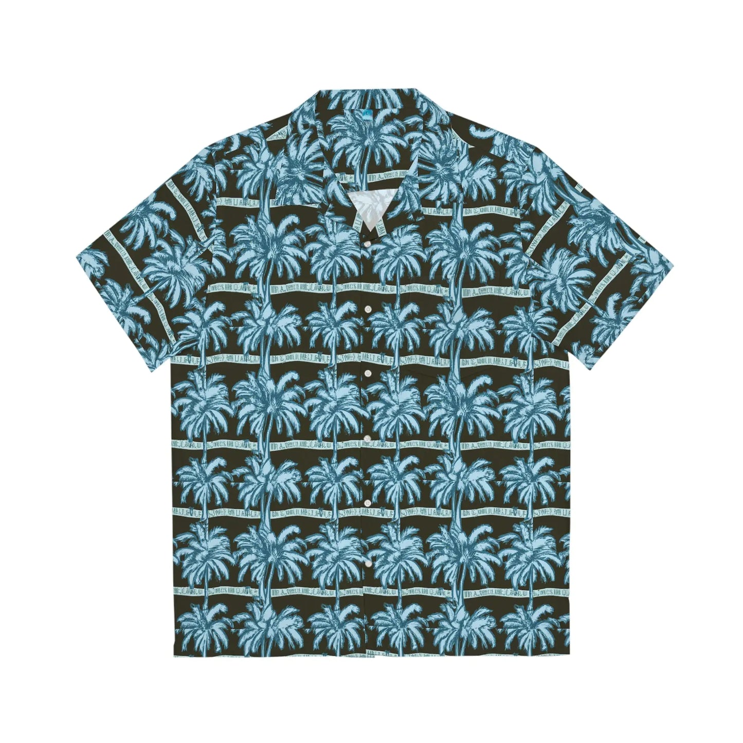 Men's Blue Palms Hawaiian Shirt