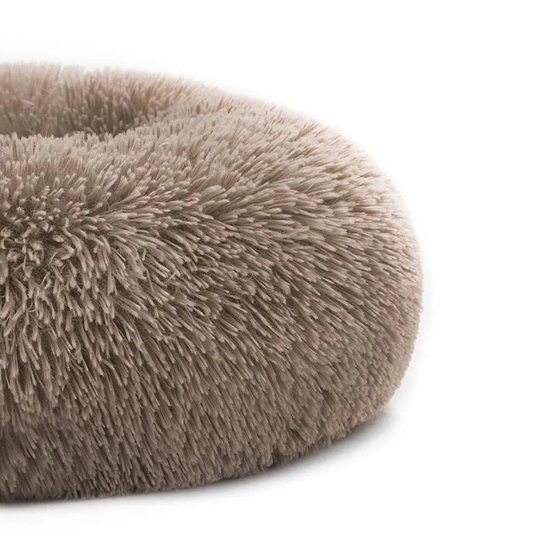 Cozy Round Pet Lounger Bed for Large Dogs and Cats