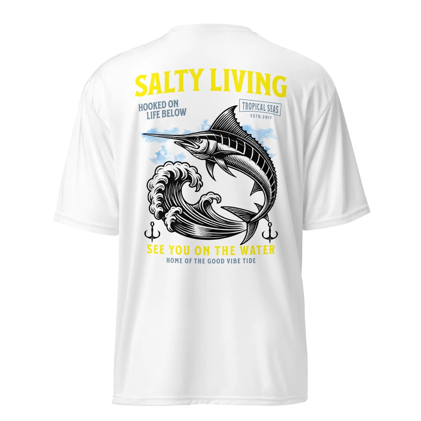 Salty Living Performance Fishing T-shirt