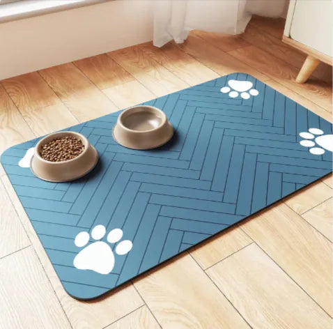 Splash-Proof Feeding Mat for Cats & Dogs | Quick-Drying & Water-Absorbing Floor Protector