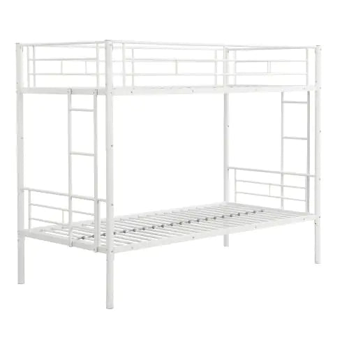 METAL BUNK BED WHITE