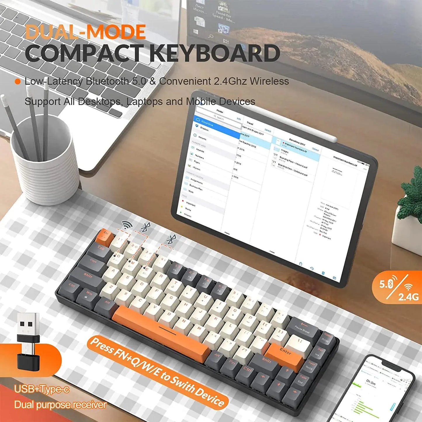 Wireless Mechanical Keyboard Bluetooth