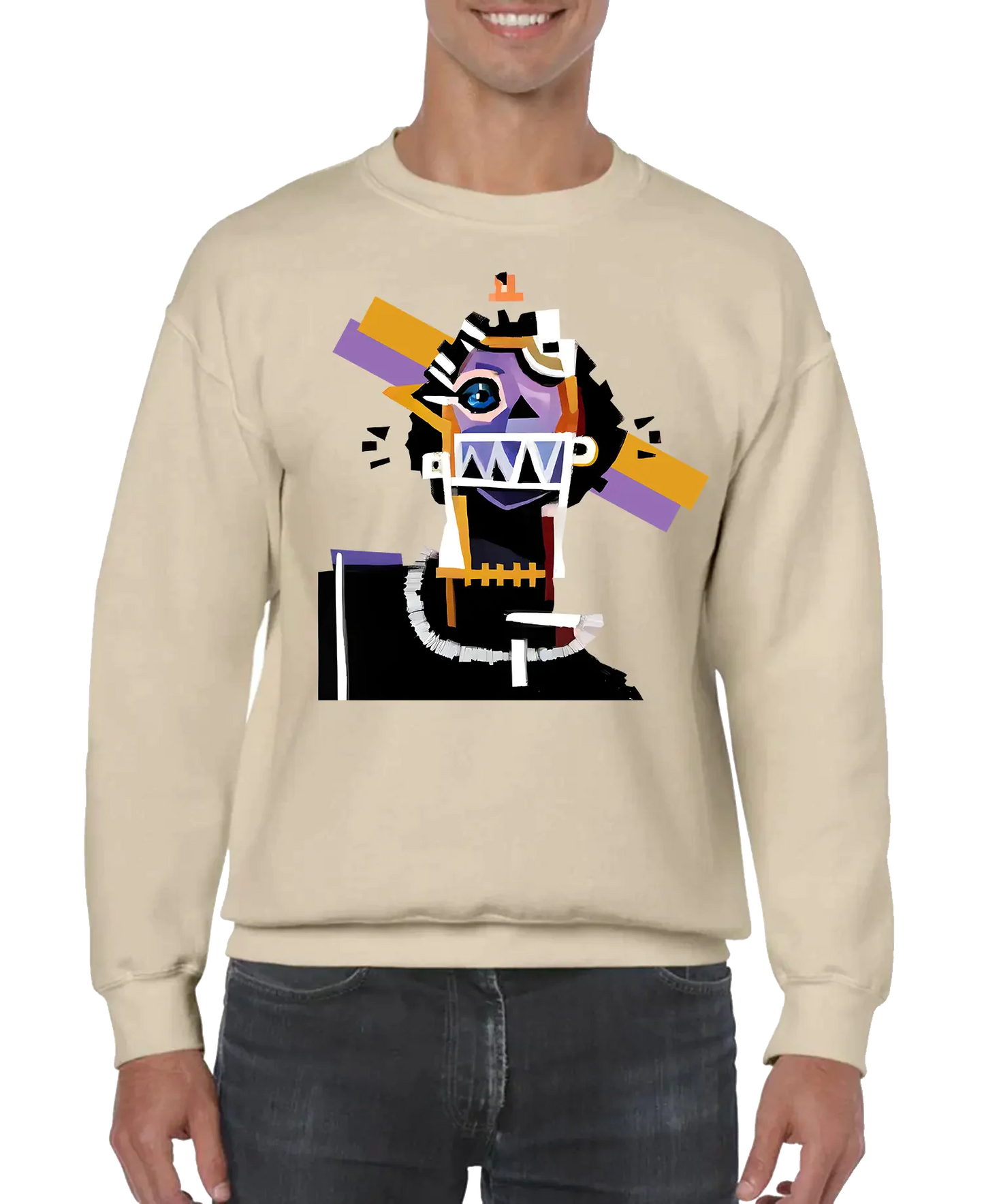 Neocubism Artwork Men’s Sweatshirt