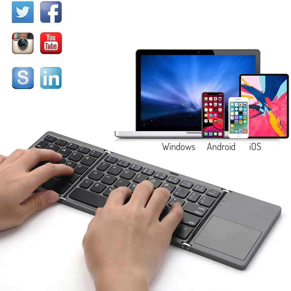 Bluetooth Keyboard With Touchpad